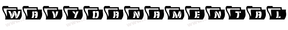 WavyOrnamental Oblique字体转换